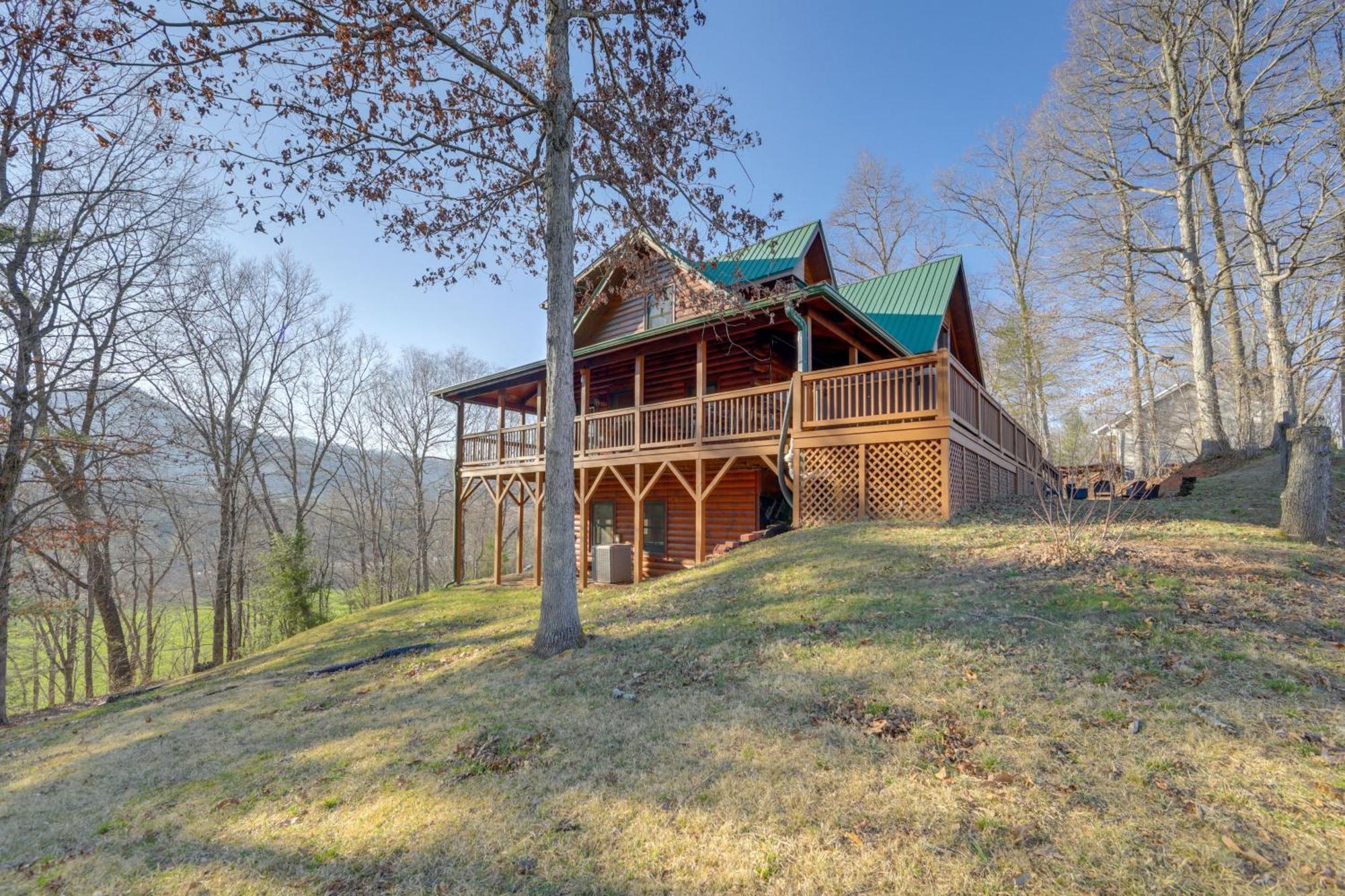 Whits End Smoky Mtn Home With Hot Tub, Views Waynesville Buitenkant foto